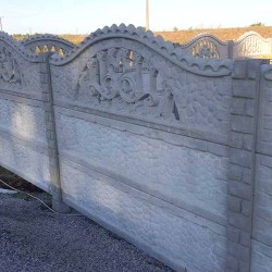 Gard beton Tracic 1 cu stâlpi simpli 1,7 m-2
