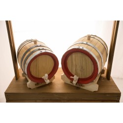 Butoi lemn masiv salcâm pentru vin 100 L + Cadou Soluție curățare butoaie-5