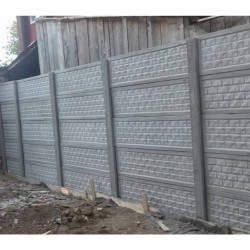 Gard beton Industrial Troian cu stâlpi simpli 1,5 m-3