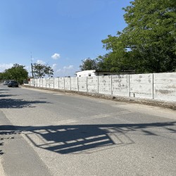 Gard beton Industrial Aztec cu stâlpi simpli 2 m-3