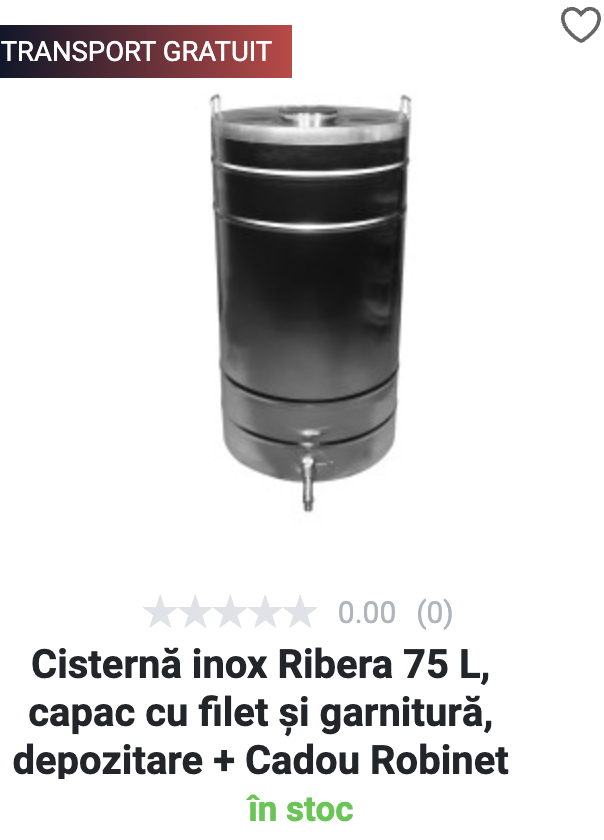 Cisterna inox 75 L