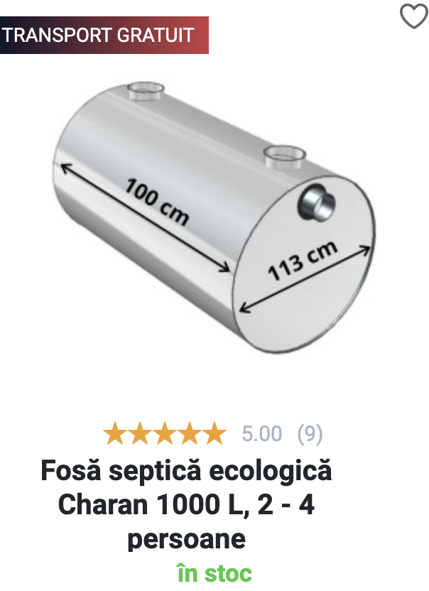 Fosa septica 1000 L