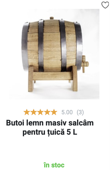 Butoi tuica lemn