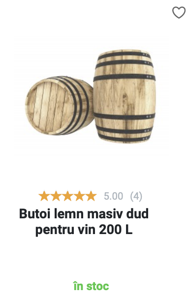 Butoi lemn vin