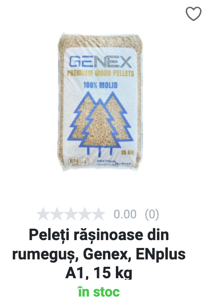 Peleți rășinoase din rumeguș Genex