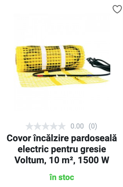 Covor încălzire pardoseală gresie