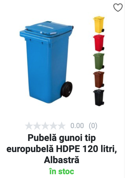 Pubelă gunoi HDPE