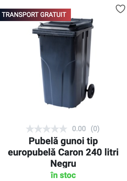 Pubelă gunoi Caron