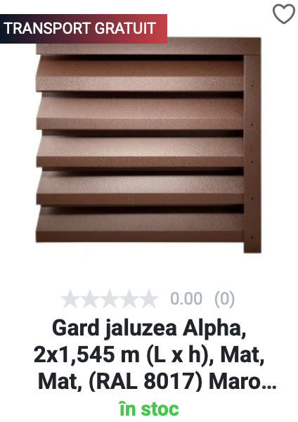 Gard jaluzea Alpha 