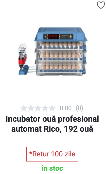 Incubator ouă automat - 192 ouă