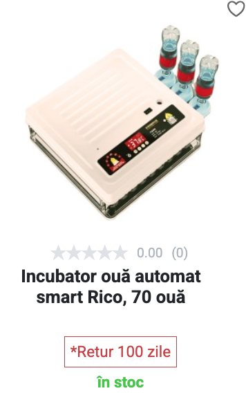 Incubator Rico - 70 ouă