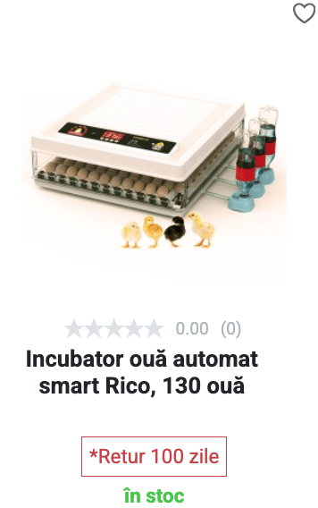 Incubator Rico - 130 ouă