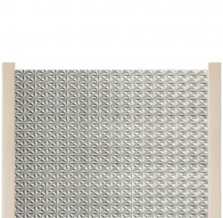 Gard beton ciment alb Ramses stâlpi cu model cărămidă 2 m-2