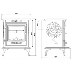 Sobă din fontă Alys 6,8 kW ECO-3