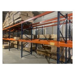 Extensie raft depozit MECALUX Second Hand pentru paleți H290 x L270 x A100 cm cu 3 niveluri-6