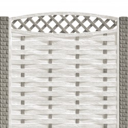 Gard beton Saxon 1 stâlpi cu model cărămidă 2,1 m-1