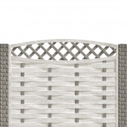 Gard beton Saxon 1 stâlpi cu model cărămidă 1,6 m-1