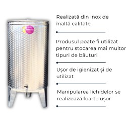 Cisternă inox cu dop Alsace 75 L, depozitare-2
