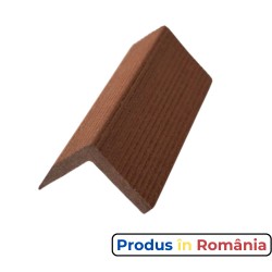 Profile pardoseală WPC - profil cornier capăt podea maro roșcat 3,8 x 3,8 x 200 cm-1