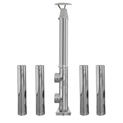 Coș inox profesional Izonox  6 m 150 mm Bază Civil