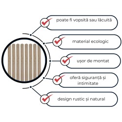 Șipcă lemn rindeluită Lemro 200x9x1,9 cm nevopsită + Cadou Șuruburi-2