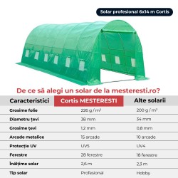 Solar de grădină Cortis 6x14 m-2