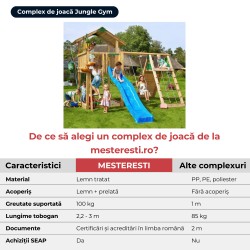 Loc de joacă Jungle Gym – Modul Cubby + Bară de pompier-2