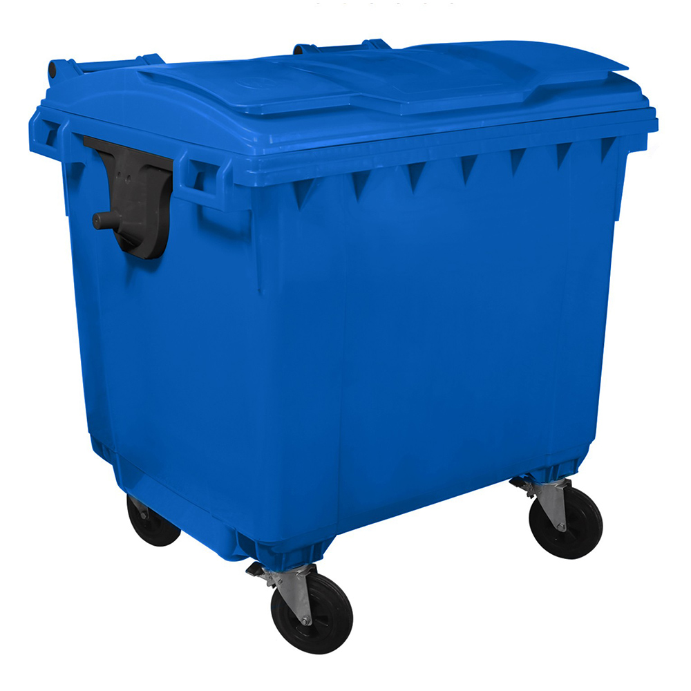 Container gunoi HDPE capac plat 770 L Albastru