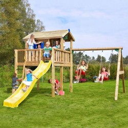 Loc de joacă Jungle Gym – Modul Playhouse + Platforma XL + Swing-1